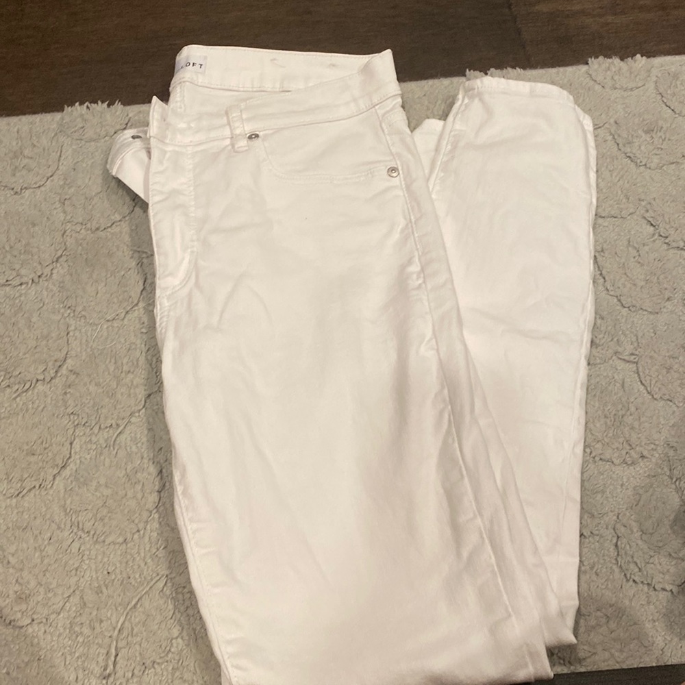 Loft white jeans